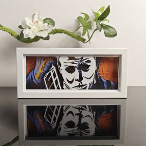 Lámpara de Papel 3D Animada de Michael Myers de la Película de Terror <span class=keywords><strong>American</strong></span> Warehouse, Grabado Láser, Decoración para el Hogar, Regalo de Halloween - Product Image 3