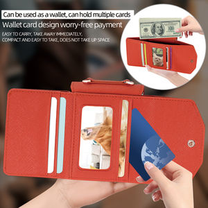 VIETAO Portefeuille en cuir PU tendance pour filles de luxe Etui de téléphone Dragonne compatible pour Samsung Galaxy <span class=keywords><strong>Z</strong></span> <span class=keywords><strong>Flip</strong></span> 7/6/5/<span class=keywords><strong>4</strong></span>/3 - Product Image 4