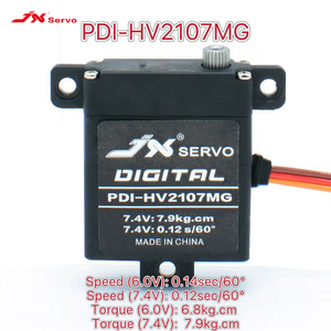JX <span class=keywords><strong>Servo</strong></span> PDI-HV2107MG <span class=keywords><strong>7kg</strong></span> 0.12Sec 7.4V Volledig metalen <span class=keywords><strong>motor</strong></span> Digitale <span class=keywords><strong>servo</strong></span> voor RC Fix-wing vliegtuig Helikopter Speelgoedmodel Onderdeel - Product Image 2
