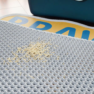 Less-Mess Cat Katzen toilette Matte Niedliche Katzenstreu-Fang matte 60*60 cm Weich auf Kitty Paws Easy Clean Anti-Rutsch-Haustier zubehör - Product Image 4