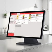 Wasserdichtes 23,8-Zoll Touchscreen POS Küchen-Displaysystem All-in-One Industrie-Panel-PC KDS-Maschine für Restaurantnutzung