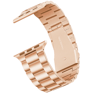 Nueva Correa de Reloj de Acero Inoxidable de Lujo OEM para Negocios, Correa de Tres Ejes para <span class=keywords><strong>Apple</strong></span> <span class=keywords><strong>Watch</strong></span>, Accesorios para Reloj, Duradera - Product Image 4