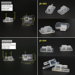 ท่อพลาสติกแบบกำหนดเอง ผลิตภัณฑ์เป่าลม วาล์วข้อศอกตรง TPU หัวฉีดลม วาล์วหัวฉีดลมสำหรับท่อเป่าลม - Product Image 2