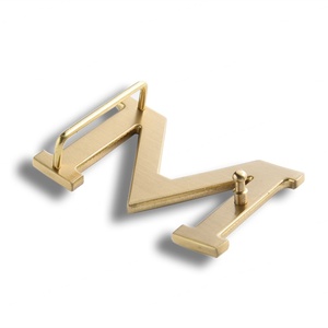 Fashion Design Gold Plating Custom <b>Initial</b> Letter Logo Waist Metal Belt Buckle for Men - Product Image 4