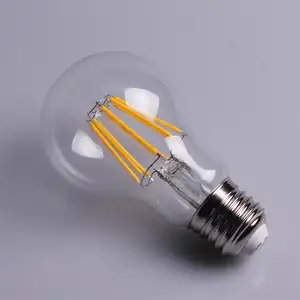 Yeni ışıklar A19 ışık alacakaranlık şafak vakti 4W 6W 8W ışık sensörü LED Filament ampul