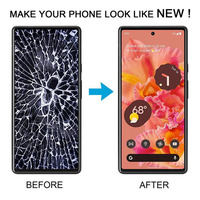Panel Layar Terlaris Kompatibel dengan Google Pixel 6 Digitizer dengan Layar Sentuh Kaca LCD Asli Perakitan Lengkap