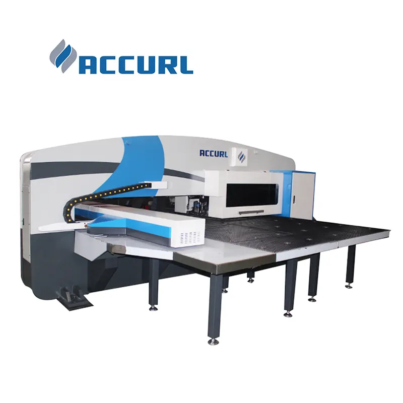 ACCURL Servo CNC döner başlıklı zımba presi 50TON delme makinesi