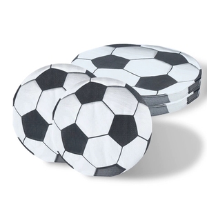 Serviettes en forme <span class=keywords><strong>de</strong></span> ballon <span class=keywords><strong>de</strong></span> football jetables, serviettes à thème <span class=keywords><strong>de</strong></span> football pour les fêtes sportives, fournitures pour les anniversaires sportifs, décorations pour les jours <span class=keywords><strong>de</strong></span> match - Product Image 1