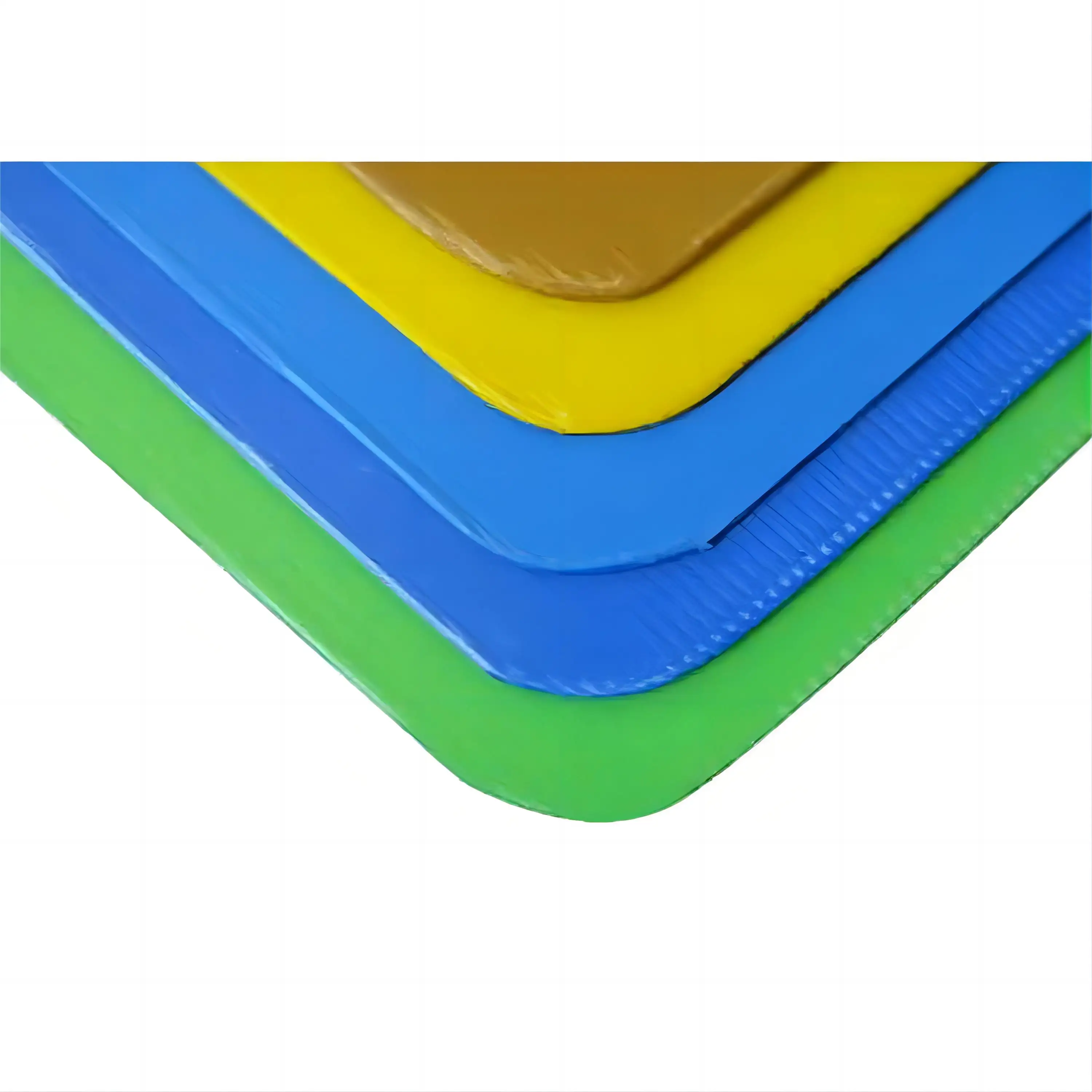 2023 almohadillas de capa de PP corrugado impermeables personalizadas al por mayor con cuatro lados y esquinas selladas o soldadas tablero correx