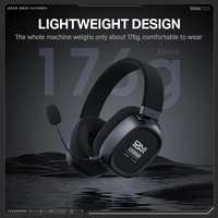 Casque de jeu Onikuma GT839 Quad Mode Bluetooth 5.4 2.4G filaire sans fil, écouteurs avec 45h de lecture, micro détachable, 176g