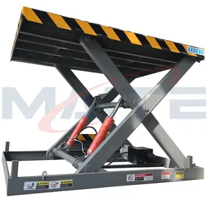 Hot sale Stationary Hydraulic Scissor Lift Table With Roller Top Lifting Table With Step Control Cargo freight