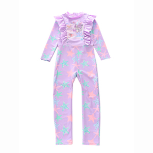Combinaison personnalisée pour enfants filles de 100 à 150cm, combinaison style éruptions cutanées, maillots de bain pour le surf - Product Image 1