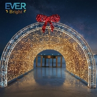 Arche lumineuse LED personnalisable pour extérieur, tunnel décoratif pour Halloween, Noël, festivals et aménagements paysagers