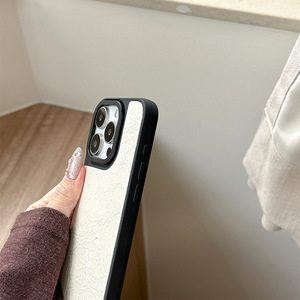 Étui de téléphone en PU de couleur unie pour 17 Pro Max, motif simple et <span class=keywords><strong>personnalisable</strong></span>, coque de téléphone pour iPhone 16 Pro 15 Plus 14 13 12 - Product Image 3