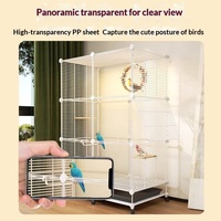 Cage à oiseaux en fil de fer à bas prix, petite volière d'exposition pour pigeons, cage extérieure durable en métal pour oiseaux et perroquets, pour les éleveurs en gros