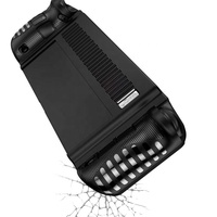 Pour Lenovo Legion GO étui de protection PC étui en TPU béquille accessoires de Console de jeu portable antichoc antidérapant noir