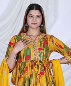 Peplum sharara ผ้าเรยอนสำหรับงานปาร์ตี้ - Product Image 4