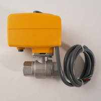 Bornic OEM Vanne à boisseau sphérique électrique en laiton WIFI avec capteurs filaires IP67, contrôleur d'alarme de fuite d'eau et système d'arrêt, kit de 6 capteurs de fuite d'eau
