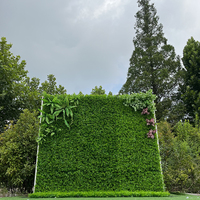 Mur de fleurs artificielles 3D en soie (roses et hortensias) de 2,4 x 2,4 m pour décoration de mariage, événements et photomaton - Vente en gros