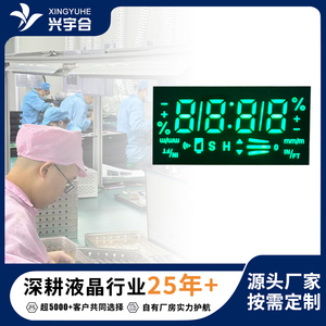 Pantalla LED Digital de 4 Dígitos Personalizada XYF5528A-A1 Negra sobre Verde para Medición/Control Industrial - Product Image 1