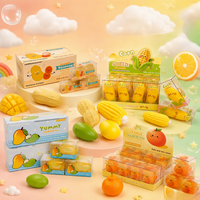 Fruitvormig squishy speelgoed, zacht stressverlichtend fidget-speeltje, handgemaakt, schattig, groothandel