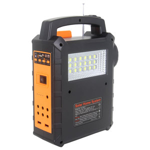 Mini Sistema Solar con Radio, Altavoz Bluetooth, Lámpara de Camping, Kit Solar para Hogares - Product Image 1