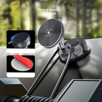 Untuk 22 Mobil, Dudukan Pengisi Daya Nirkabel Magnetik 25W, Pemasangan dengan Suction Cup di Dashboard untuk Kaca Depan dan Meja, Pabrik Kustom
