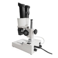 SHUNMA Hot Sales S-10-2L 20or40X Student Laboratory Optical Stereo Microscope with Upper and Lower Light Sources