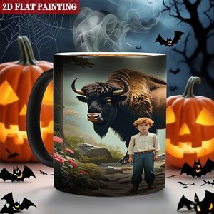 Mug spécial pour l'industrie de la sublimation, 11 oz, céramique noire givrée, tasse changeante de couleur sensible à la chaleur - Product Image 6