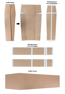 <span class=keywords><strong>Cercueil</strong></span> en satin biodégradable européen FUHAI avec intérieur en velours, pour adultes, garantie 1 an, respectueux de l'environnement - Product Image 4