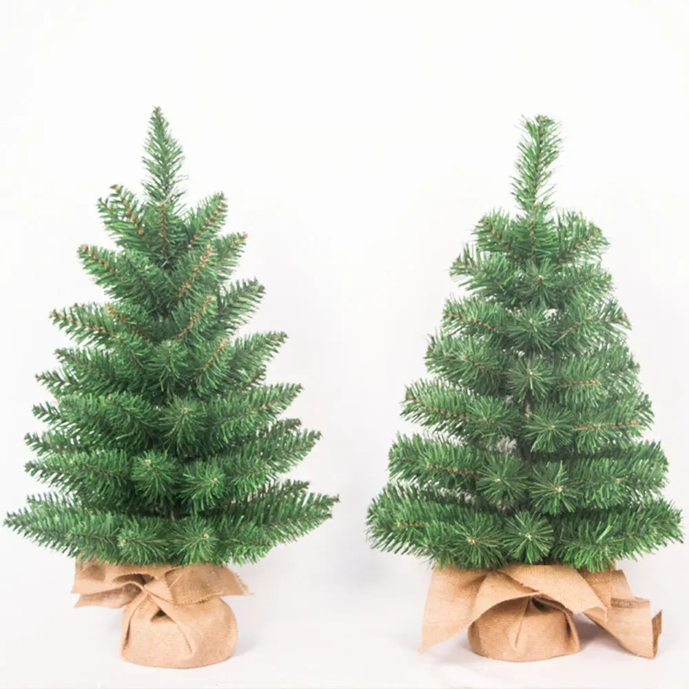 Pohon Natal Buatan Unlit Premium Berengsel Penuh Pohon Natal Liburan untuk Rumah Kantor Logam Berdiri