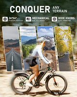 Vélo Électrique Urbain OBX EB26 avec Capteur Intelligent, Moteur Brushless 48V, 7 Vitesses, pour Adultes, Stock UE, Provenance Chine