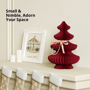 Creative Holiday Gift 3d Paper <strong>Christmas</strong> <strong>Tree</strong> Small Home Office Decoration <strong>Desktop</strong> Ornament Honeycomb Paper <strong>Christmas</strong> <strong>Tree</strong> - Product Image 3