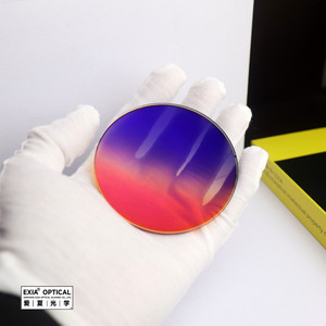 EXIA lentille M64 lunettes de soleil lentille 1.61 polyuréthane <span class=keywords><strong>MR</strong></span>-8 UV400 dégradé gris à orange couleur base courbe 3 épaisseur 3mm SHMC - Product Image 4