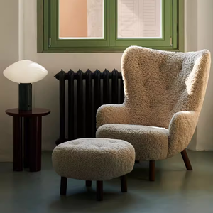 Poltrona Moderna in Tessuto di Lana d'Agnello VB3, Sedia d'Accento per Hotel <span class=keywords><strong>e</strong></span> Soggiorni, Poltrona Relax Little <span class=keywords><strong>Petra</strong></span> - Product Image 5