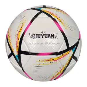 Pelota de futbol NO.5 PU PVC TPU durable training football soccer ball custom logo design low price new design PVC football