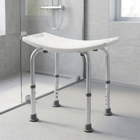Chaise de douche réglable en hauteur pour salle de bain, chaise de bain pour personnes âgées, tabouret de salle de bain en aluminium, vente en gros