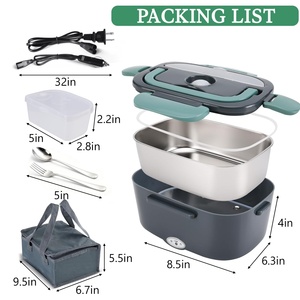 Boîte à lunch chauffante électrique portable personnalisée 12V 110V 220V pour la maison - Product Image 3
