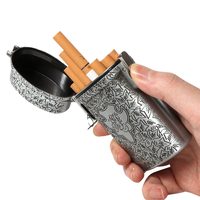 Boîte à cigarettes en métal élégante et tendance pour hommes, étanche, style Peaky Blinders, triple usage, pour cigarettes épaisses, moyennes et fines, vente en gros
