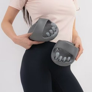 Mezze solette ortopediche per gambe appena a forma di O separatori per dita e gambe da donna che dimagrisce i tamponi per massaggio ai piedi Semi pantofole - Product Image 5