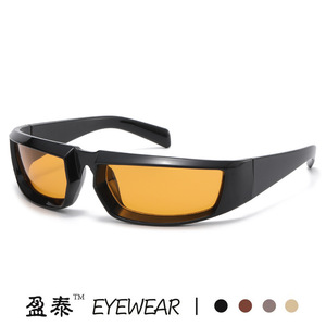 Lunettes de soleil steampunk Y2K pour femmes, lunettes de soleil sport miroir UV400, monture PC, protection solaire classe 2 - Product Image 3