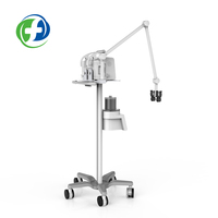 Chariot ECG de poste de travail d'équipement médical support de moniteur chariot d'ordinateur portable en métal avec des véhicules d'hôpital pour des appareils de dispositifs médicaux