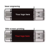 Flash Drive USB 2.0 Logam Grosir Baru dengan Logo Kustom 16GB Antarmuka Tipe-C Tanpa Enkripsi Garansi 1 Tahun untuk Hadiah Bisnis