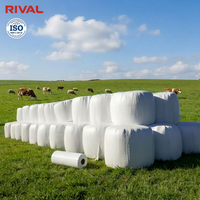 Película Estirable para Ensilaje LLDPE Personalizada de 250mm, 500mm, 750mm, 25um, 5 Capas, Resistente a los Rayos UV, para Envolver Pacas de Heno y Pasto en Agricultura