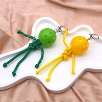 Accessoires de porte-clés Pickleball, Breloque de sac à dos d'extérieur, Ornement pendentif boule creuse amusante