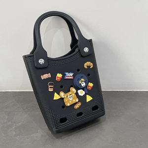 Op Maat Gemaakte Croc Eva Tote Mini Strandtas Waterdichte Eva Kids Handtas Siliconen Zwemtassen Strand Opslag Bogg Tas Voor Vrouwen - Product Image 5