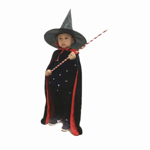 Magic Joy Club – Cape d'Halloween pour enfants, costume de magicien, accessoire de spectacle, tulle bleu dégradé avec diadème - Product Image 3