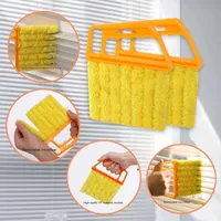 Brosse de nettoyage à main amovible PP plastique Gap dépoussiérage pince de nettoyage lavables volets nettoyant salle de bain nettoyage