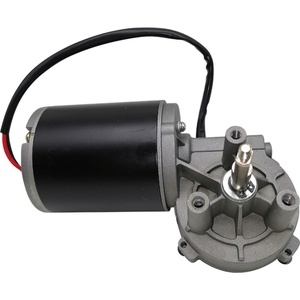 มอเตอร์เปิดประตูแบบปรับแต่งได้จากผู้ผลิต 12V 24V 60 รอบต่อนาที มอเตอร์เกียร์หนอน DC สำหรับประตูโรงรถ - Product Image 1