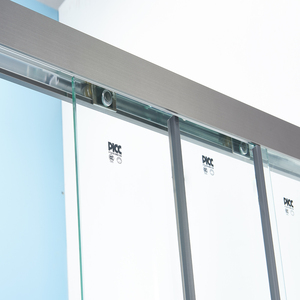 Puerta Corredera de Vidrio para <span class=keywords><strong>Ducha</strong></span> de Diseño Moderno, 3 Paneles Plegables, Marco de Acero Inoxidable, Vidrio Templado de Seguridad (8mm/10mm) para Hotel - Product Image 3